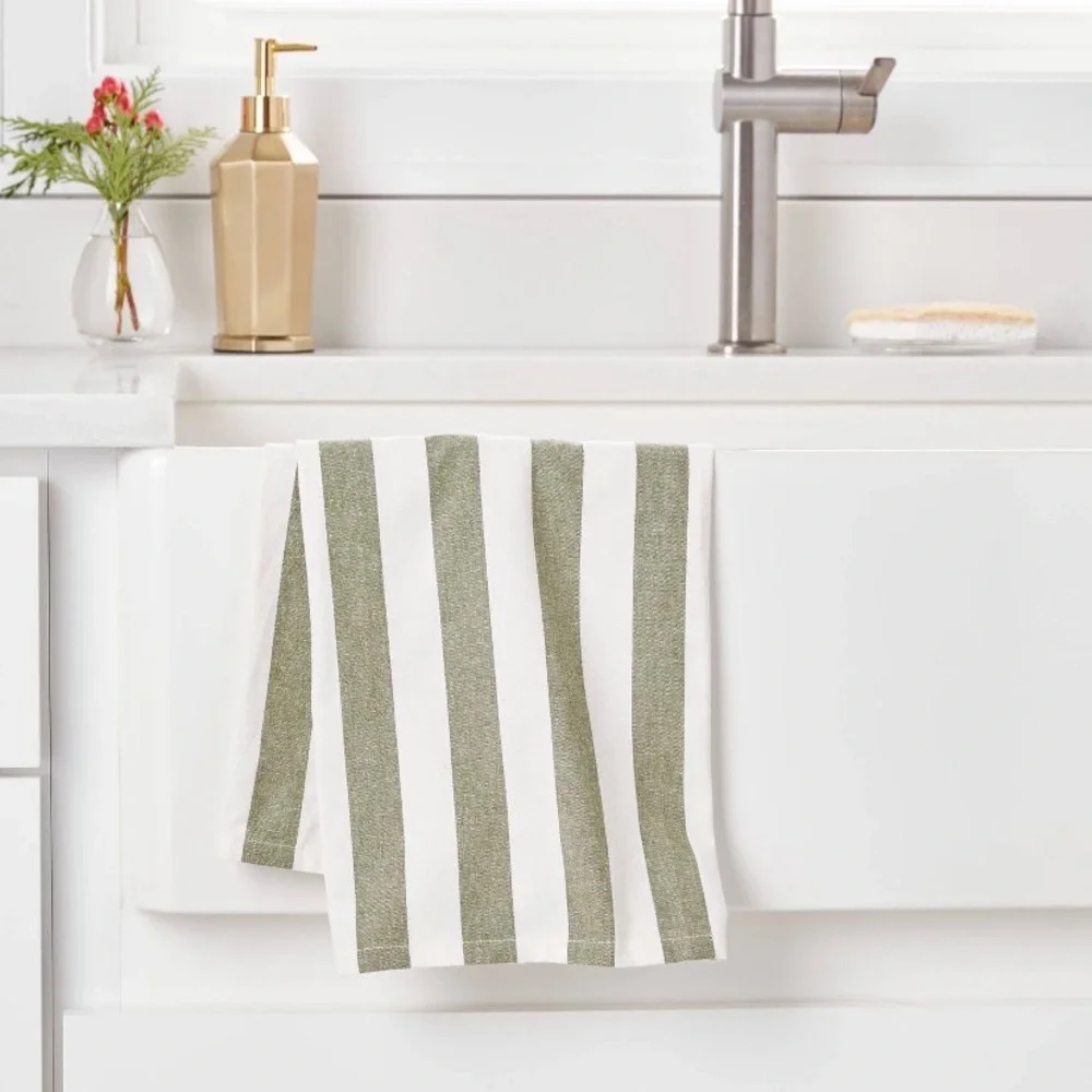 Threshold Cotton Striped Kitchen Towel Set of 2